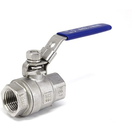 CONCORD 1/2" Female NPT Stainless Steel Ball Valve 304 Full Port Brew Gear KA-07